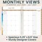 bloom daily planners 2026-2027 Academic Planner, 13 Month Soft Cover Monthly & Weekly, 5.5" x 8.25", Stickers Included, Coastal Calm